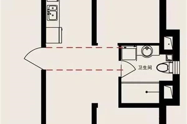 厕所门对客厅风水化解
